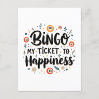 Bingo es mi boleto a la felicidad juego de bingo d