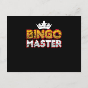 Postal Bingo Master Lucky Game Player Gambler Gi