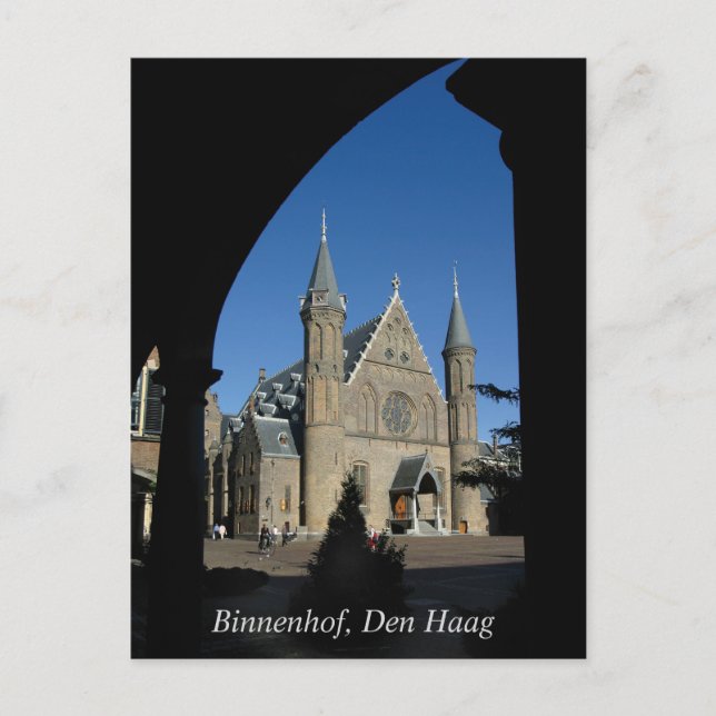 Postal Binnenhof en Ridderzaal, Den Haag (Anverso)