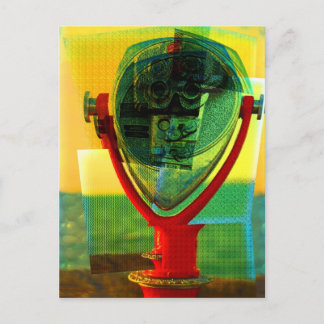 Postal binocular cubista