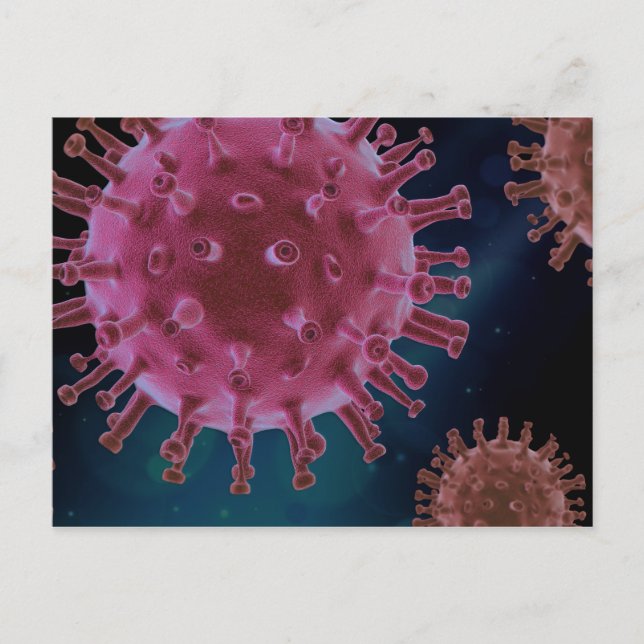 Postal Biología del virus Covid (Anverso)