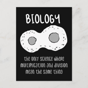 Postal Biología - La biología El único regalo científico