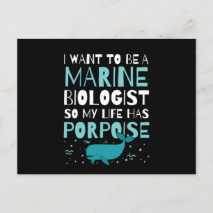 Postal Biólogo Marino Futuro Mi Vida Tiene Propósito de d