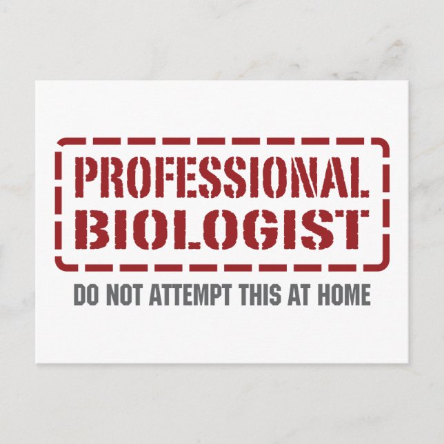 Postal Biólogo profesional (Anverso)