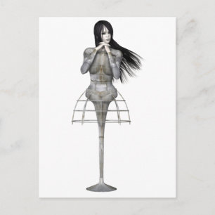Postal Biomechannequin Mujer 3 - Gótico 3D Mannequin