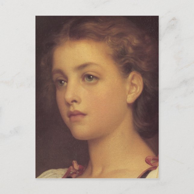 Postal Biondina en detalle - Lord Frederick Leighton (Anverso)