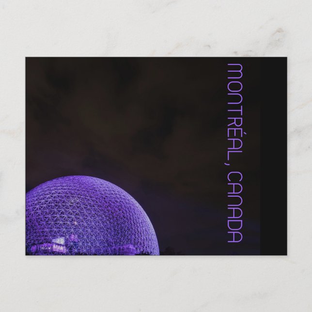 Postal Biosfera de Montreal (Anverso)