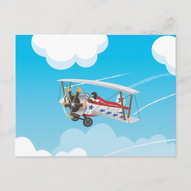 Postal Biplanos de personalizado Cutáneo (Anverso)