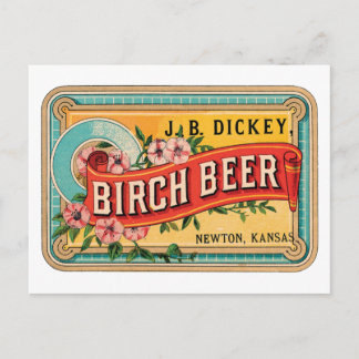 Postal Birch Beer JB Dickey, Newton Kansas