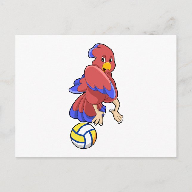 Postal Bird at Volleyball Sports (Anverso)