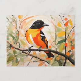 Postal Bird Baltimore Oriole