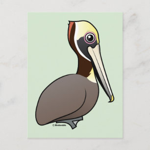 Postal Birdorable Brown Pelican