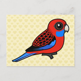Postal Birdorable Crimson Rosella