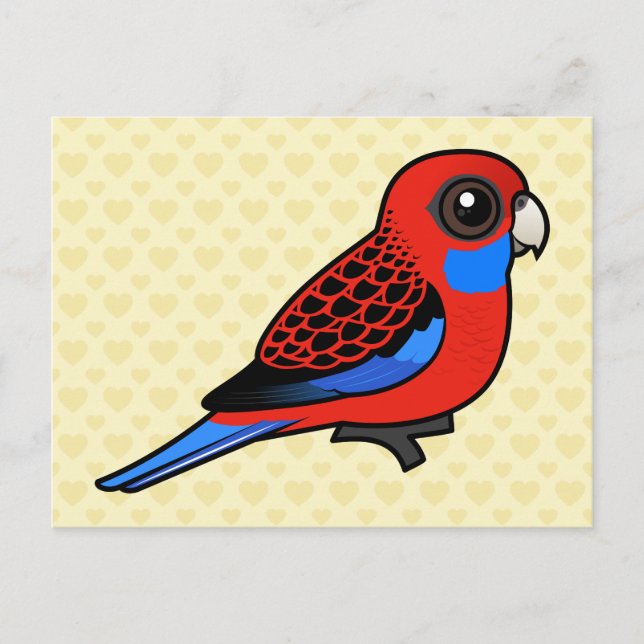 Postal Birdorable Crimson Rosella (Anverso)