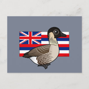 Postal Birdorable estatal de Hawaii: Nene
