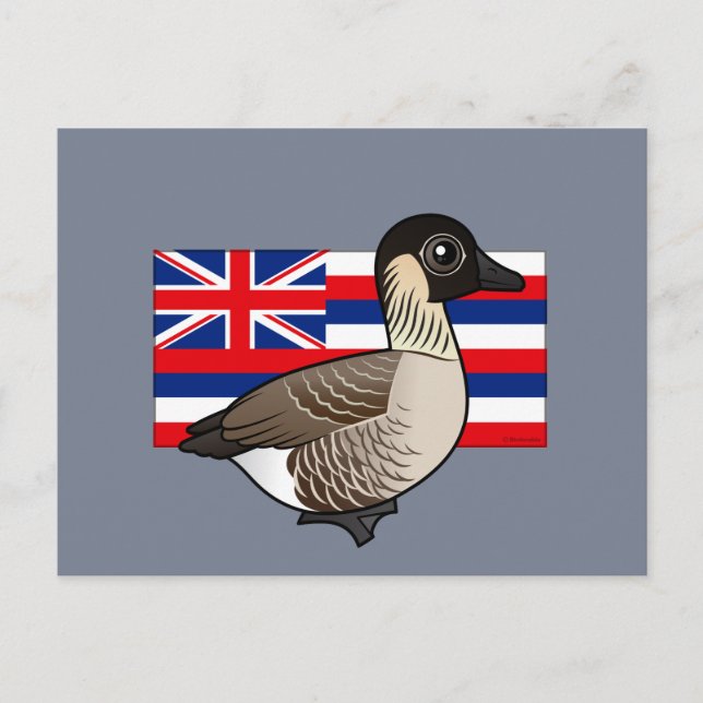 Postal Birdorable Estatal de Hawaii: Nene (Anverso)