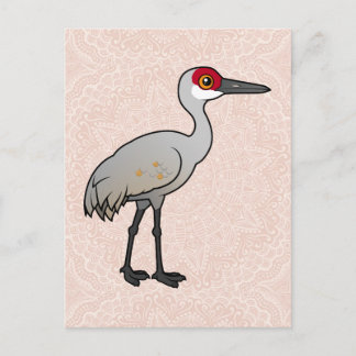 Postal Birdorable Sandhill Crane