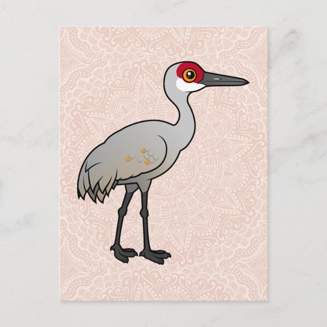 Postal Birdorable Sandhill Crane (Anverso)