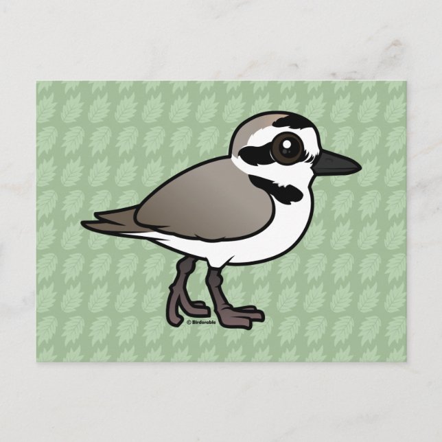 Postal Birdorable Snowy Plover (Anverso)