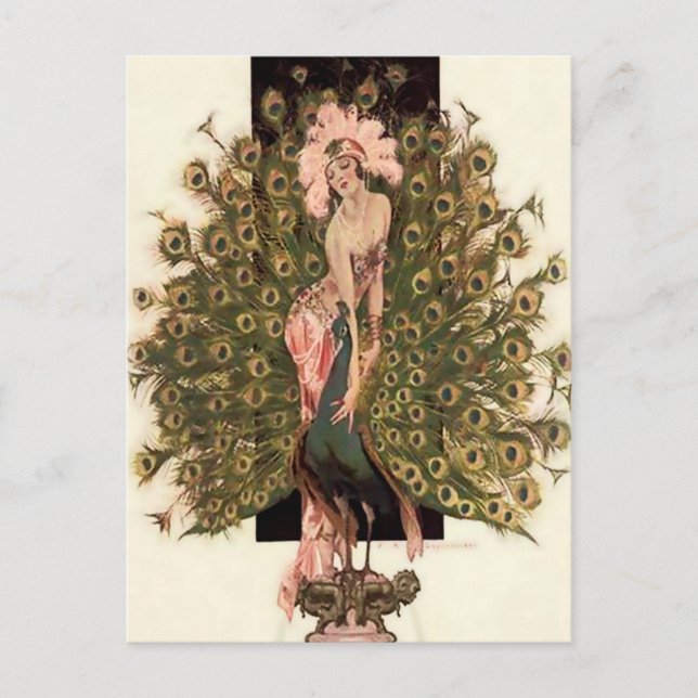 Postal “Birds of a Feather” de FX Leyendecker (Anverso)