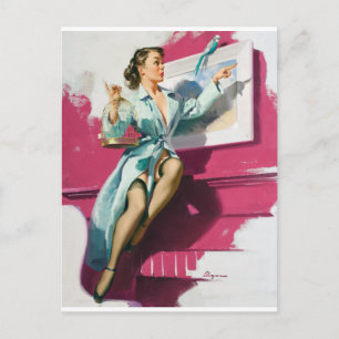 Postal Birdy Pin Up