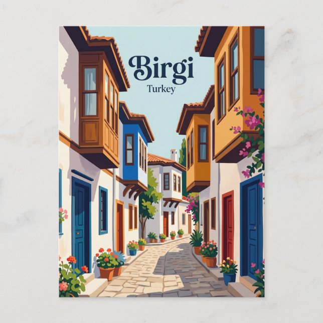 Postal Birgi Turquía (Anverso)