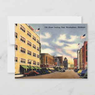 Postal Birmingham AL 19th Street View 1940