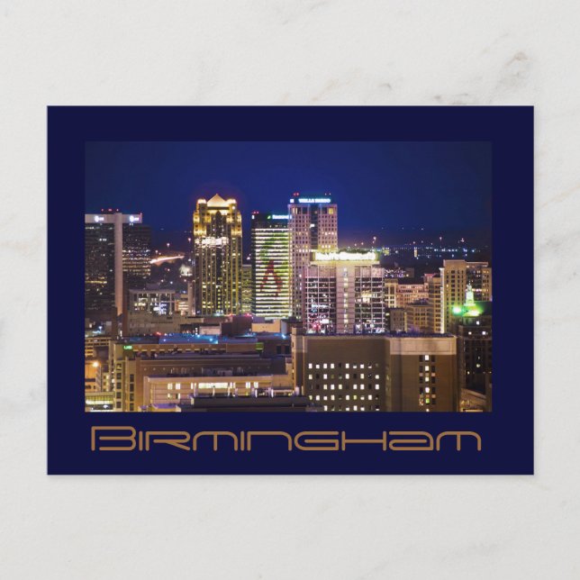 Postal Birmingham, Alabama, EE.UU. (Anverso)
