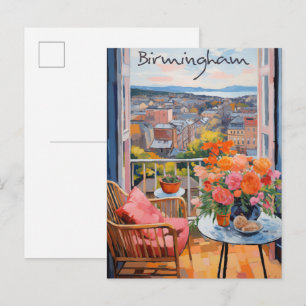 Postal Birmingham Reino Unido Ciudad Viaje Estética