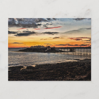 Postal Birnbeck Pier y la isla Weston-super-Mare