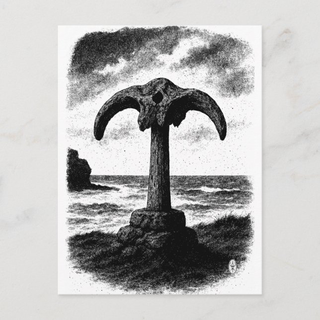 Postal Birsay Whalebone – Orkney Ink Monument (Anverso)