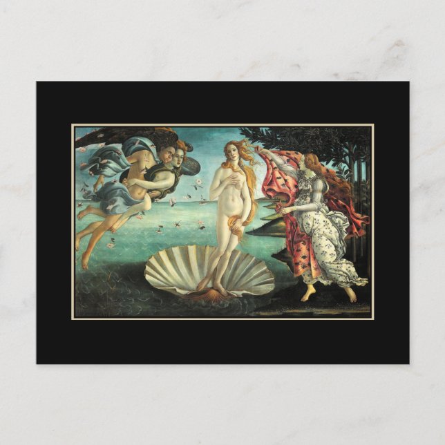 Postal Birth Venus Botticelli (Anverso)