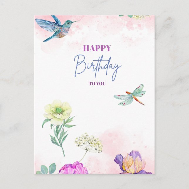 Postal Birthday greeting card (Anverso)