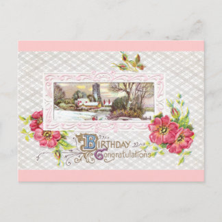Postal Birthday Vignette