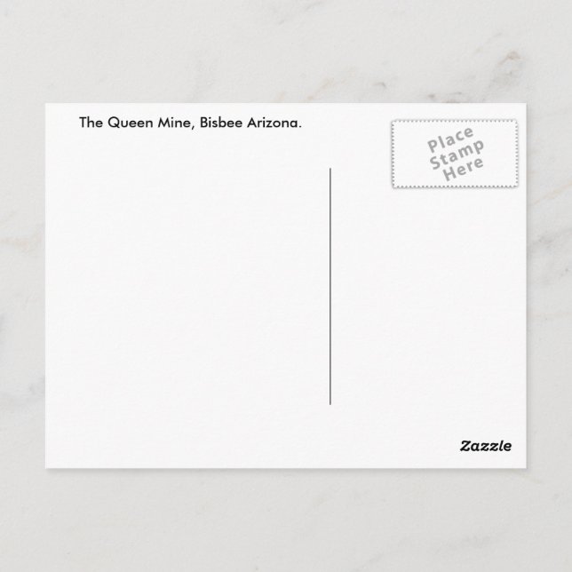 Postal Bisbee Postcard (Reverso)