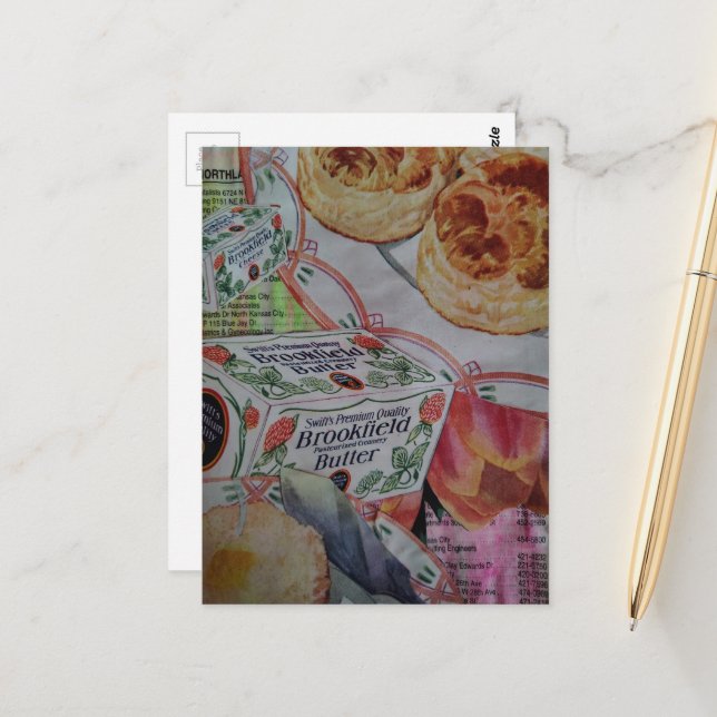 Postal biscuits and butter Collage  (Anverso/Reverso In Situ)