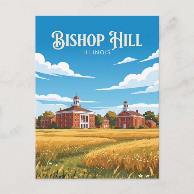 Postal Bishop Hill Illinois (Anverso)