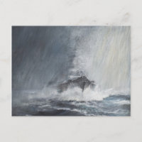 Bismarck a través de cortinas de trineo