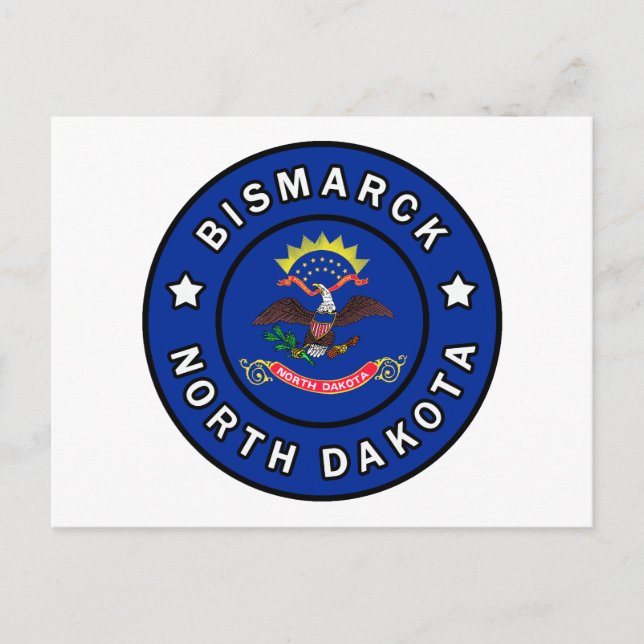 Postal Bismarck Dakota del Norte (Anverso)