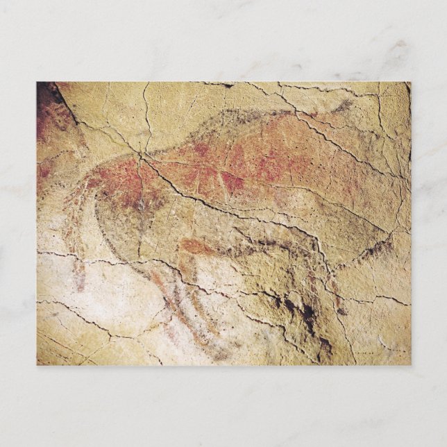 Postal Bison de las cuevas de Altamira, c.15000 a.C. (Anverso)