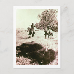 Postal Bison Hunters estadounidense (foto de abajo)