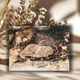 Postal Bison Pictograph, Cañón De 9 Millas, Utah