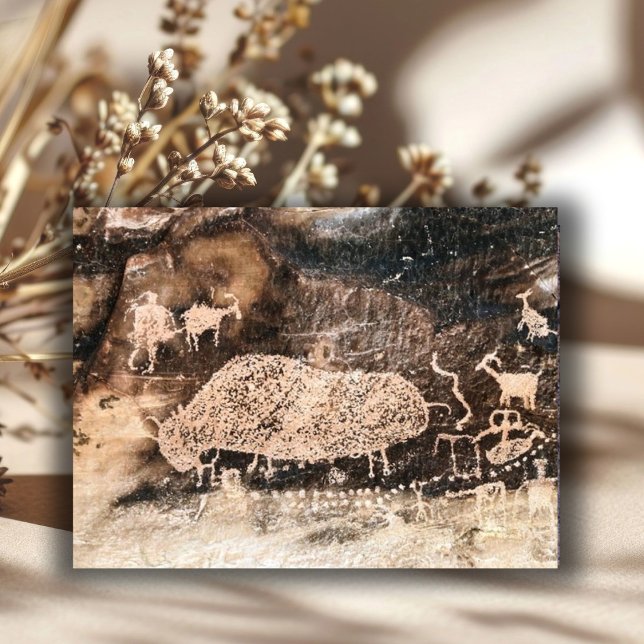 Postal Bison Pictograph, Cañón De 9 Millas, Utah (Subido por el creador)