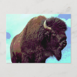 Postal Bison Pop Art