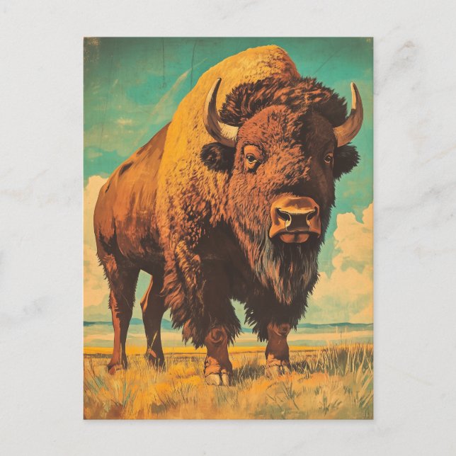 Postal Bison Vintage (Anverso)