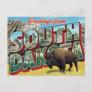 Postal Bisontes de Mount Rushmore en Dakota del Sur