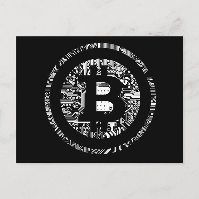 Postal Bitcoin Black Edition (Anverso)