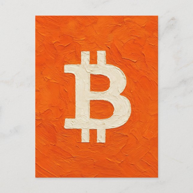 Postal Bitcoin Estándar (Petróleo, Estilo: 4) (Anverso)