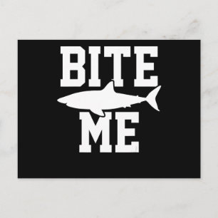 Postal Bite Me - Shark Marine Biology Gift - Animal Ocean