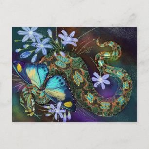 Postal Bitis Nasicornis Butterfly Viper
